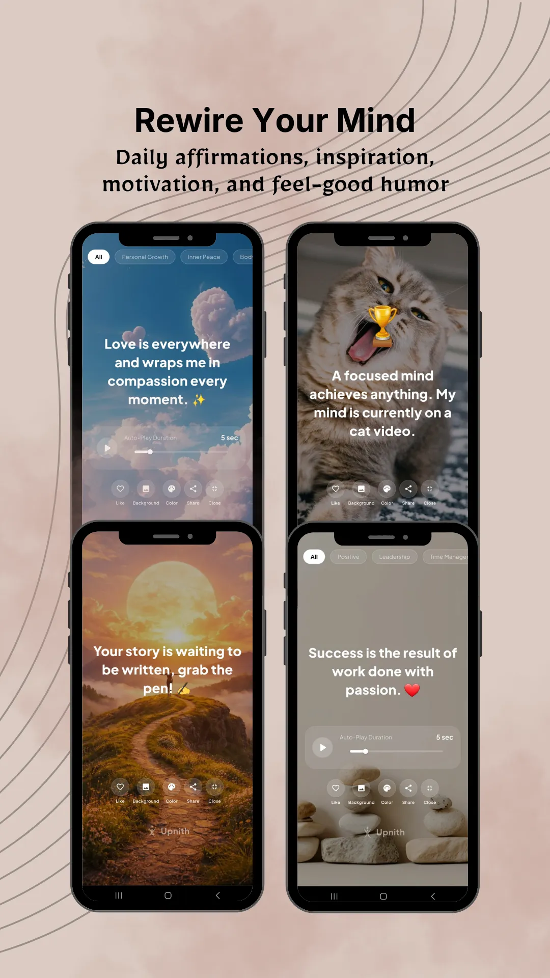 Upnith App Meditation Interface