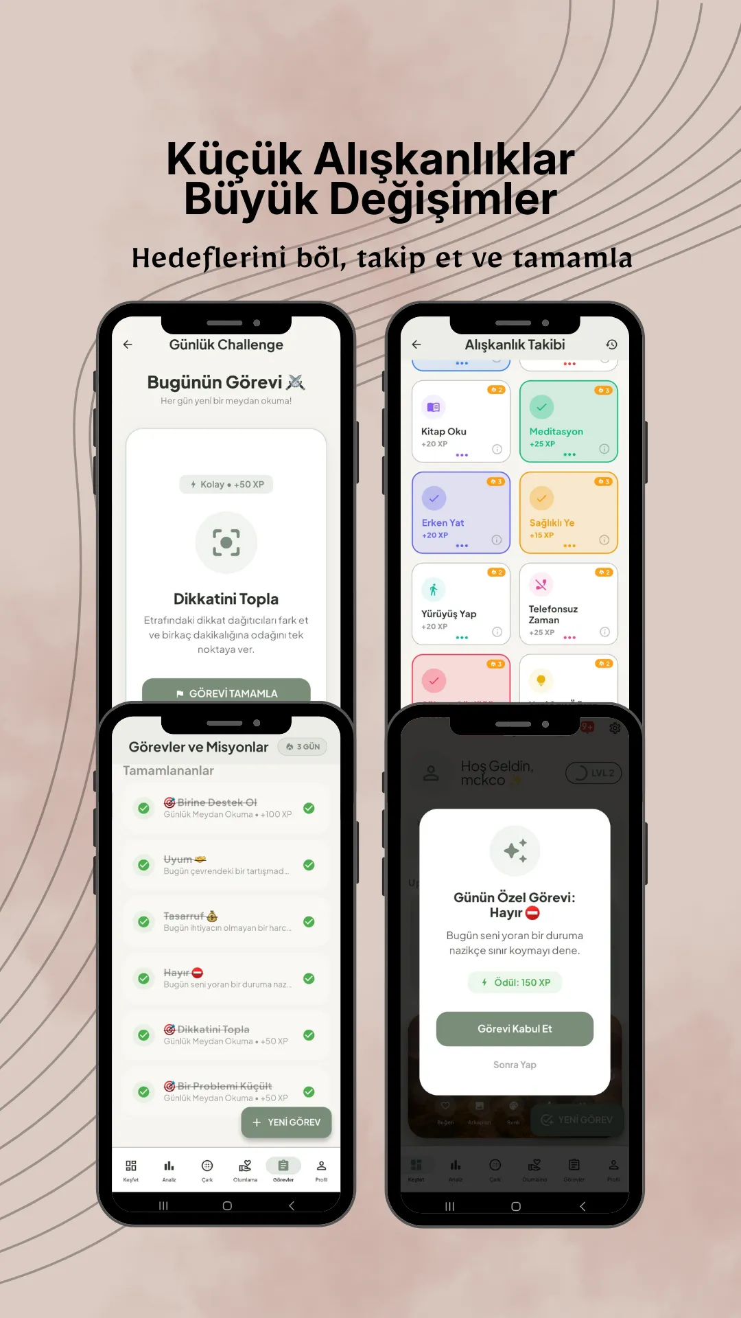 Küçük alışkanlıklar, büyük değişimler yaratır.
